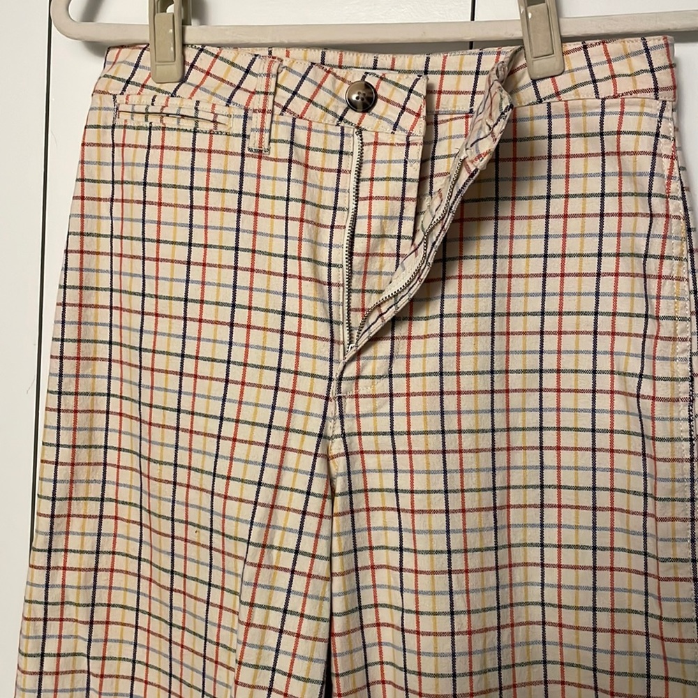 Multicolored Cropped Culotte Pants
